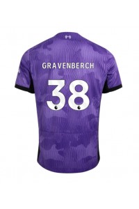 Liverpool Ryan Gravenberch #38 Jalkapallovaatteet Kolmaspaita 2023-24 Lyhythihainen